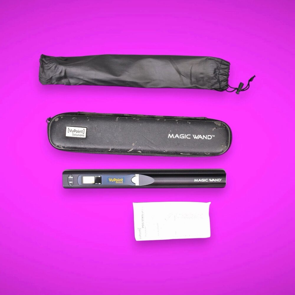 read vupoint magic wand scanner case micro usb card